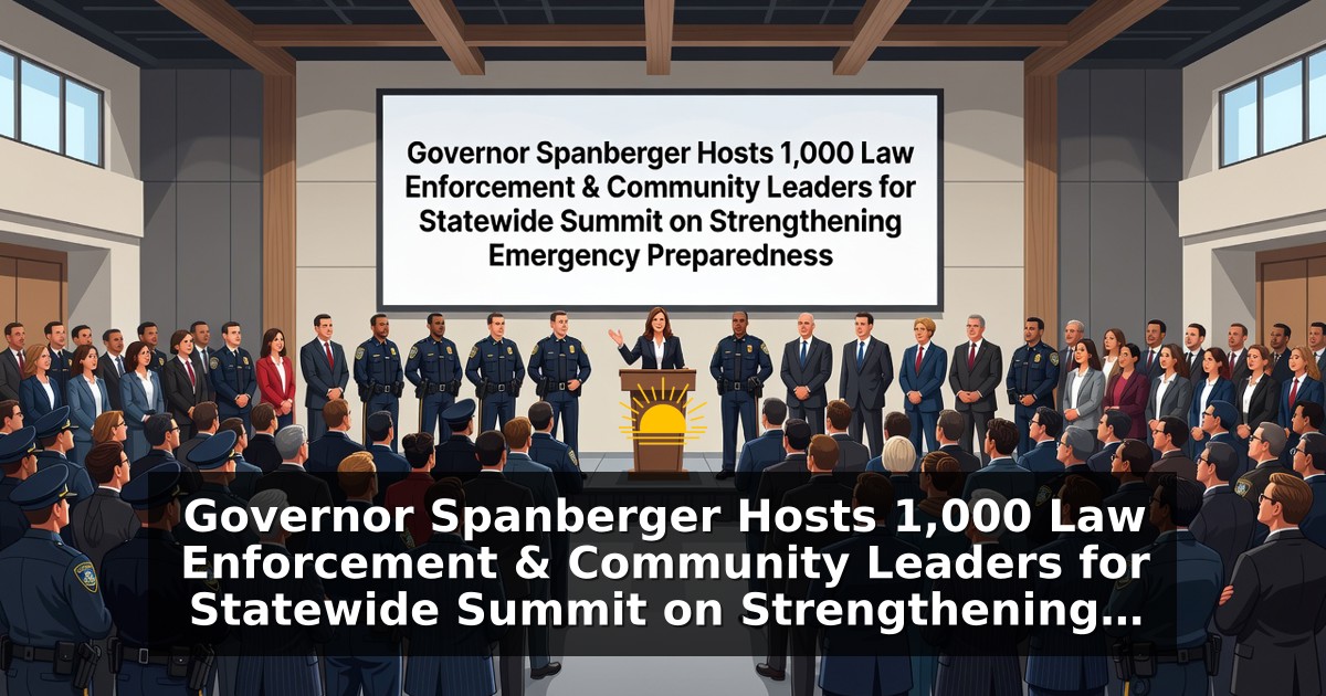 Generated illustration for a Virginia governor press release. Not a photograph.