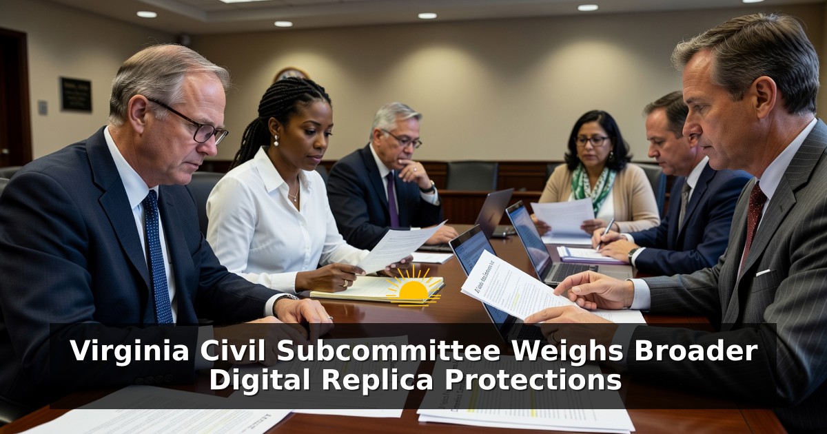 Virginia Civil Subcommittee Weighs Broader Digital Replica Protections