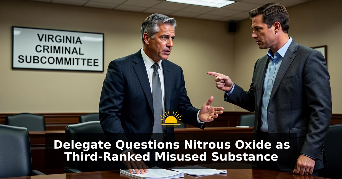 Delegate Questions Nitrous Oxide as Third-Ranked Misused Substance