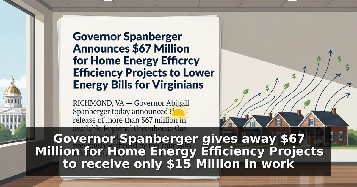 Generated illustration for a Virginia governor press release. Not a photograph.