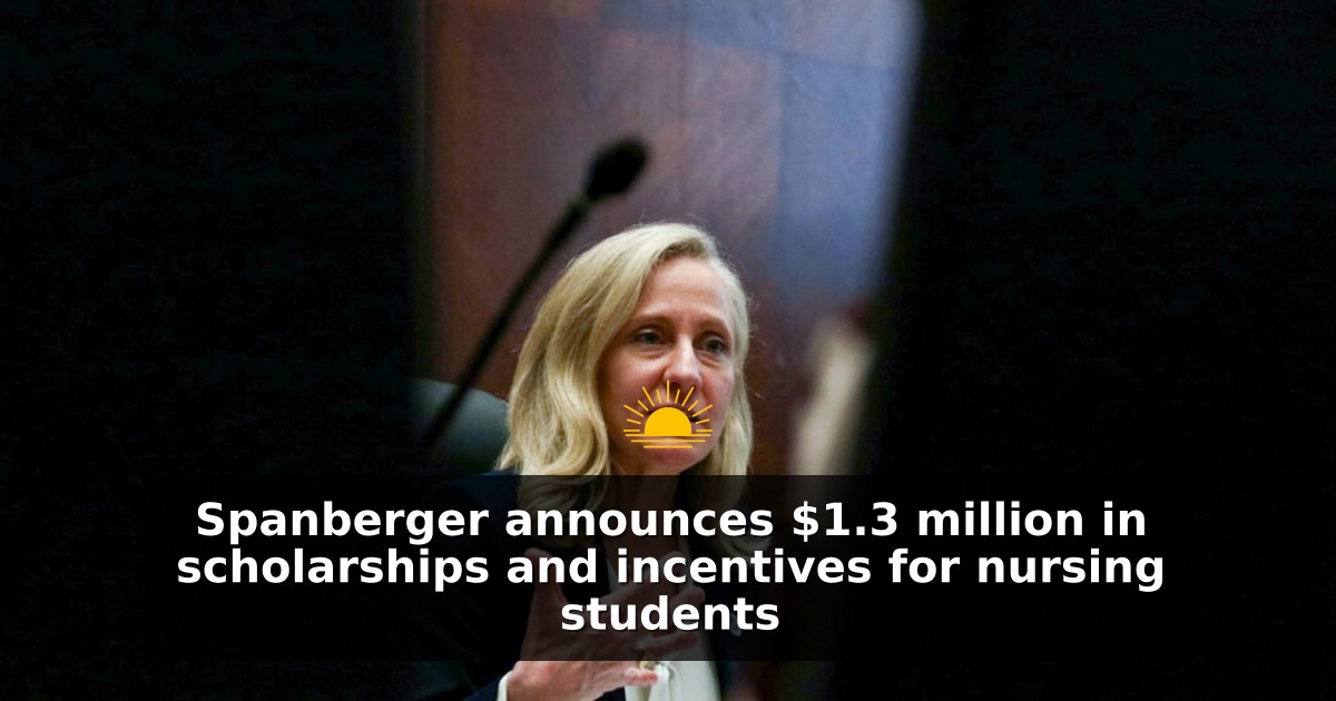 Spanberger announces $1.3 million in scholarships and incentives for nursing students