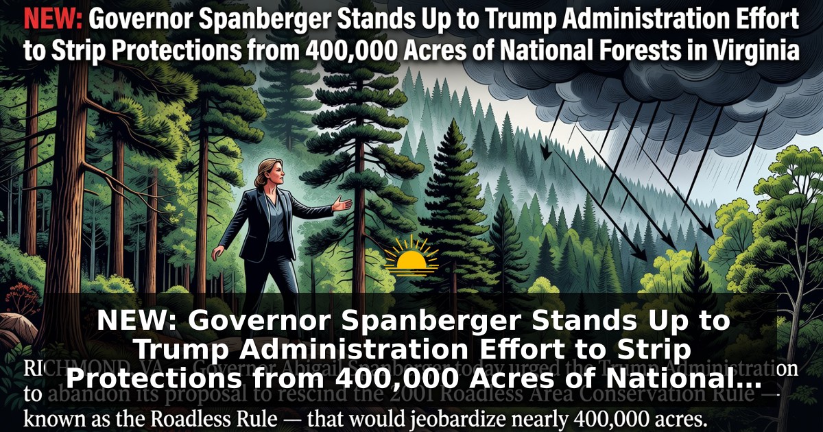 Generated illustration for a Virginia governor press release. Not a photograph.