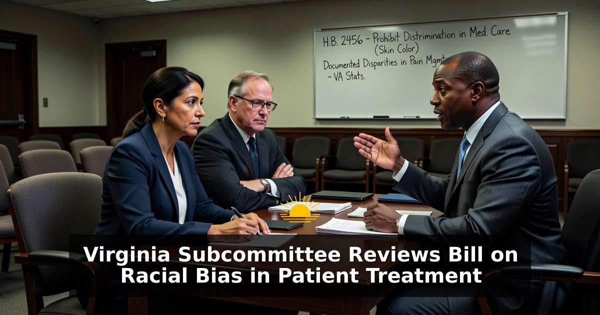 Virginia Subcommittee Reviews Bill on Racial Bias in Patient Treatment