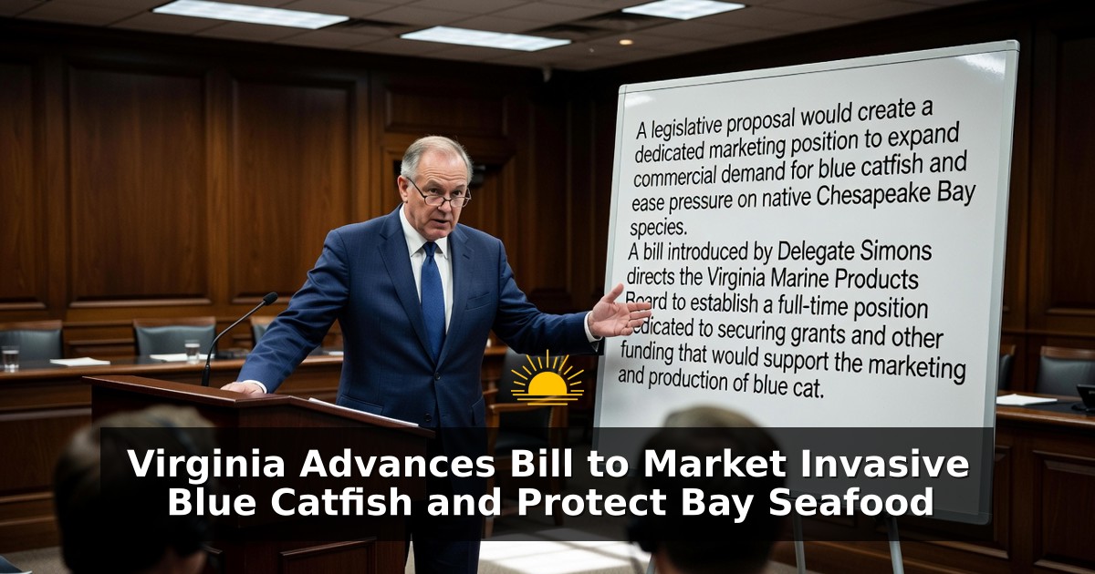 Virginia Advances Bill to Market Invasive Blue Catfish and Protect Bay Seafood