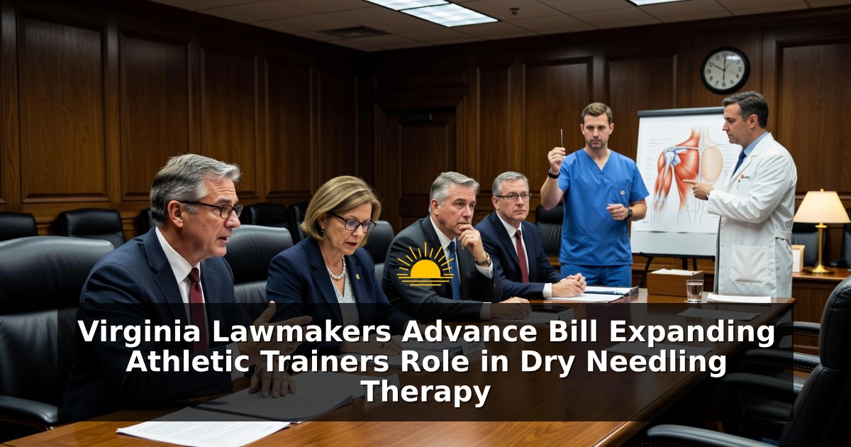 Virginia Lawmakers Advance Bill Expanding Athletic Trainers Role in Dry Needling Therapy