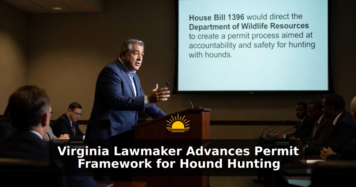 Virginia Lawmaker Advances Permit Framework for Hound Hunting
