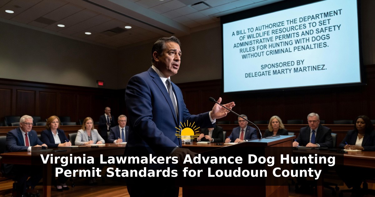 Virginia Lawmakers Advance Dog Hunting Permit Standards for Loudoun County