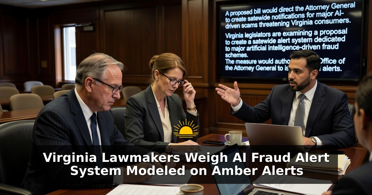 Virginia Lawmakers Weigh AI Fraud Alert System Modeled on Amber Alerts