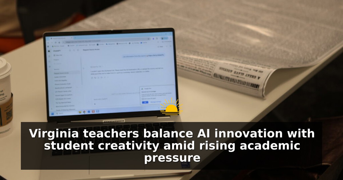 Virginia teachers balance AI innovation with student creativity amid rising academic pressure