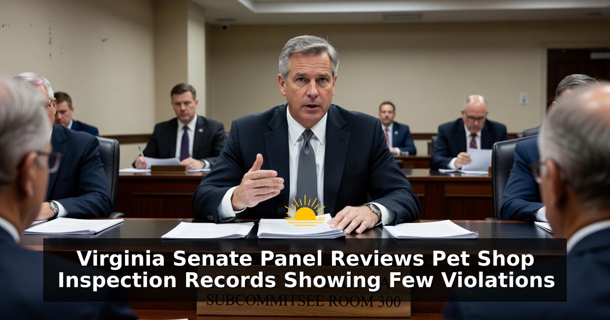 Virginia Senate Panel Reviews Pet Shop Inspection Records Showing Few Violations
