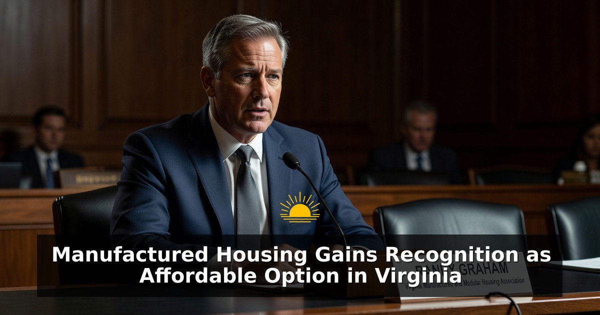 Manufactured Housing Gains Recognition as Affordable Option in Virginia