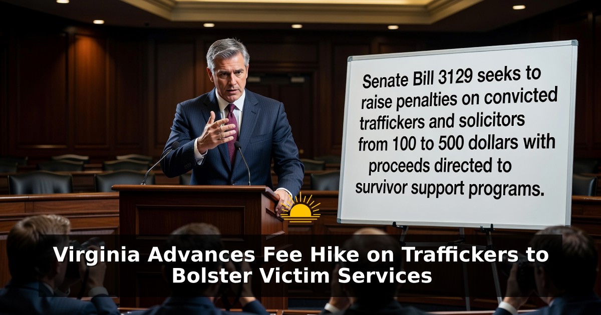 Virginia Advances Fee Hike on Traffickers to Bolster Victim Services