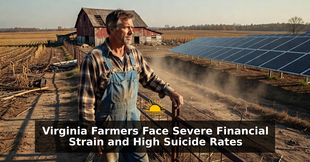 Virginia Farmers Face Severe Financial Strain and High Suicide Rates