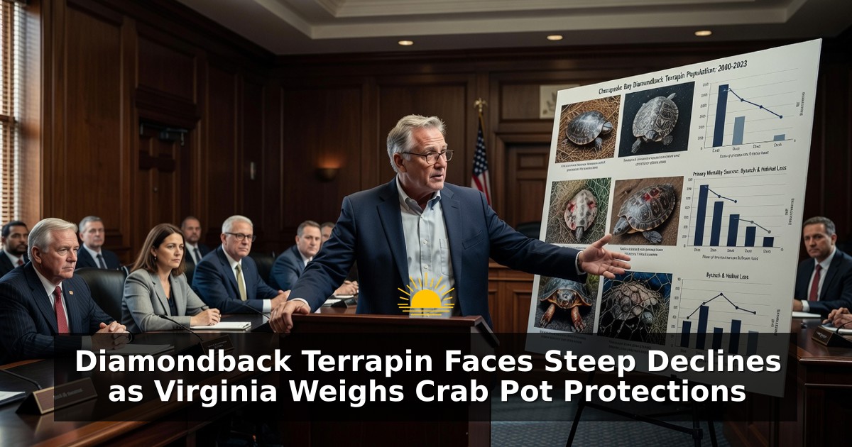 Diamondback Terrapin Faces Steep Declines as Virginia Weighs Crab Pot Protections