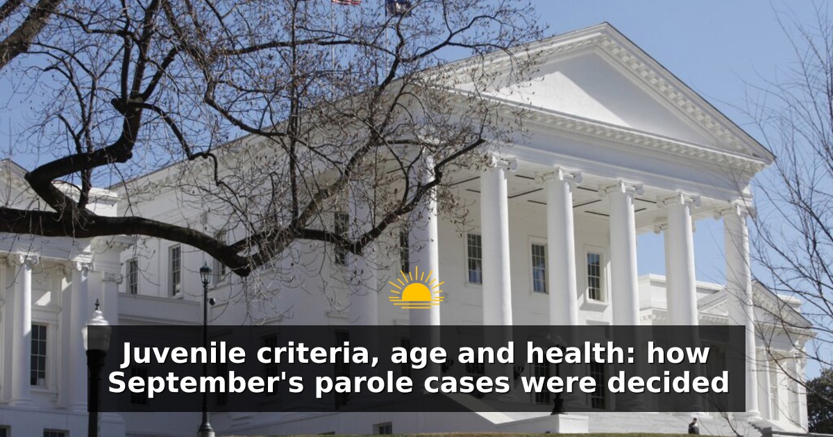 Juvenile criteria, age and health: how September's parole cases were decided