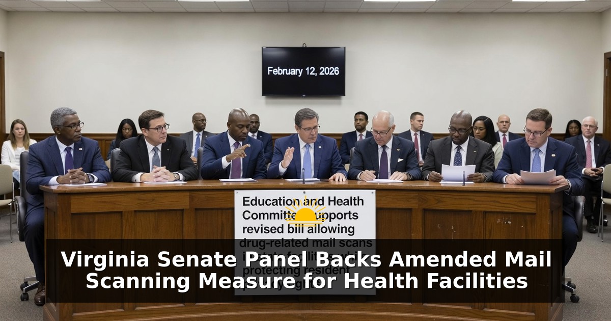Virginia Senate Panel Backs Amended Mail Scanning Measure for Health Facilities