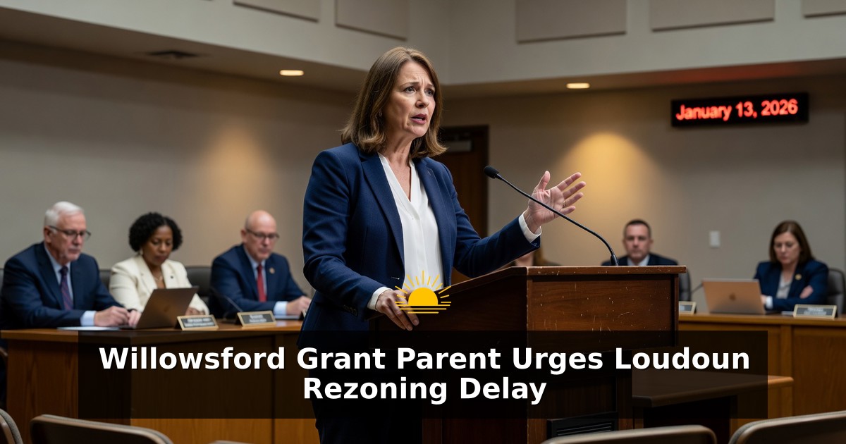 Willowsford Grant Parent Urges Loudoun Rezoning Delay