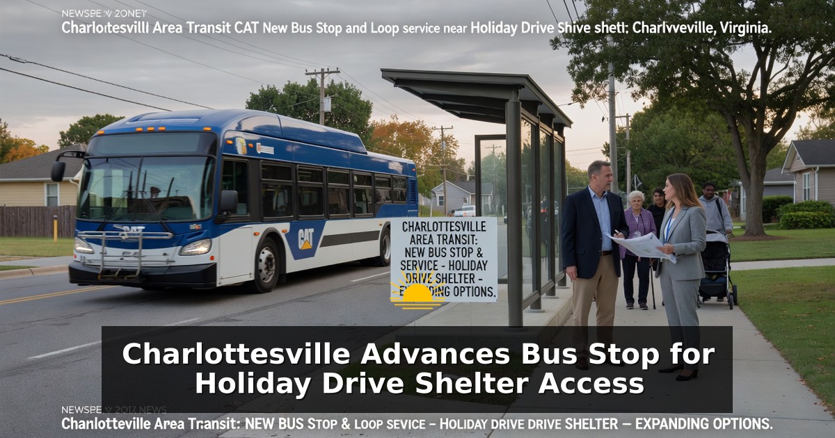 Charlottesville Advances Bus Stop for Holiday Drive Shelter Access