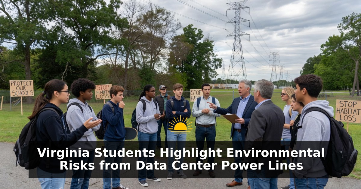 Virginia Students Highlight Environmental Risks from Data Center Power Lines