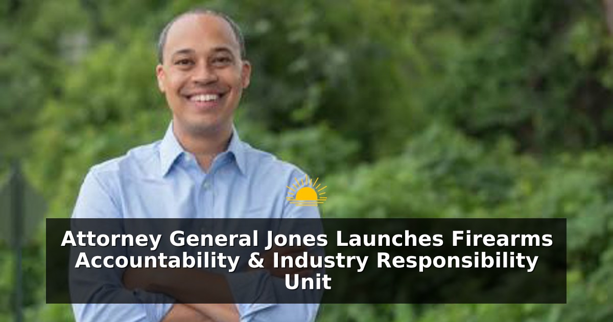 Attorney General Jones Launches Firearms Accountability & Industry Responsibility Unit