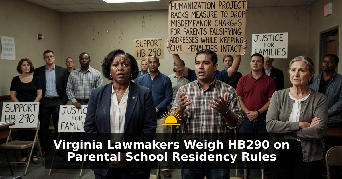 Virginia Lawmakers Weigh HB290 on Parental School Residency Rules