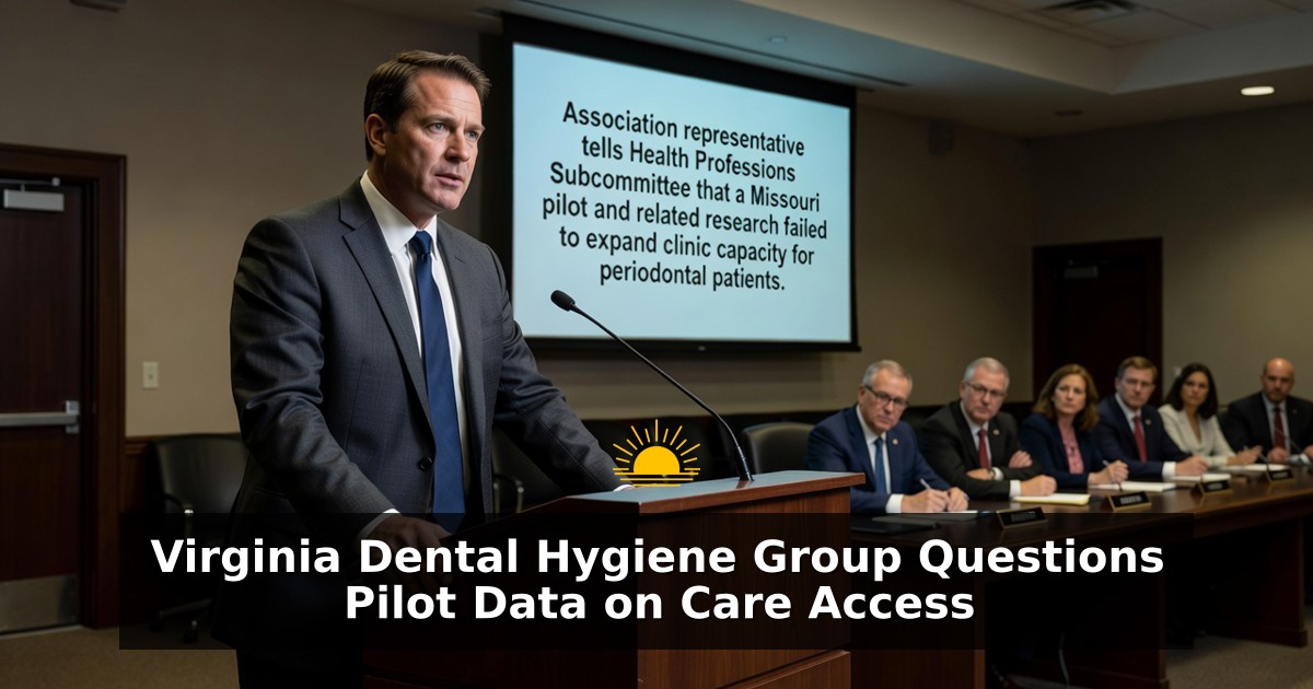 Virginia Dental Hygiene Group Questions Pilot Data on Care Access