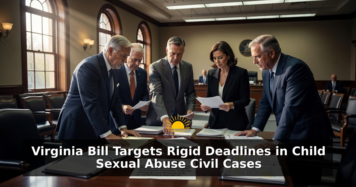 Virginia Bill Targets Rigid Deadlines in Child Sexual Abuse Civil Cases