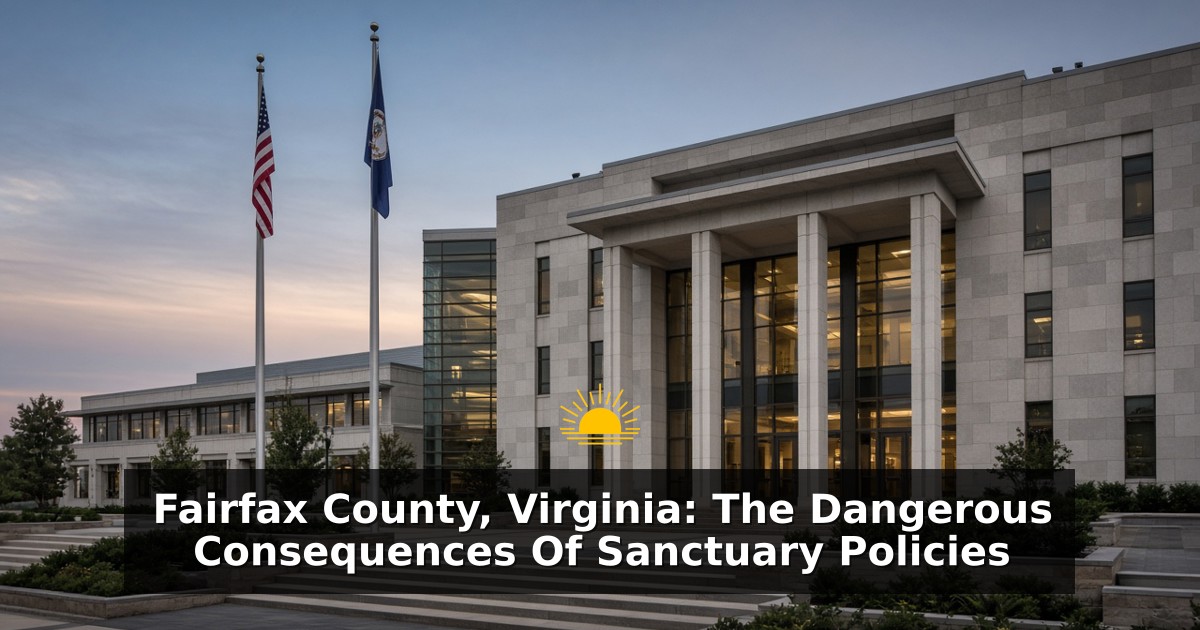 County courthouse at dusk (illustration)