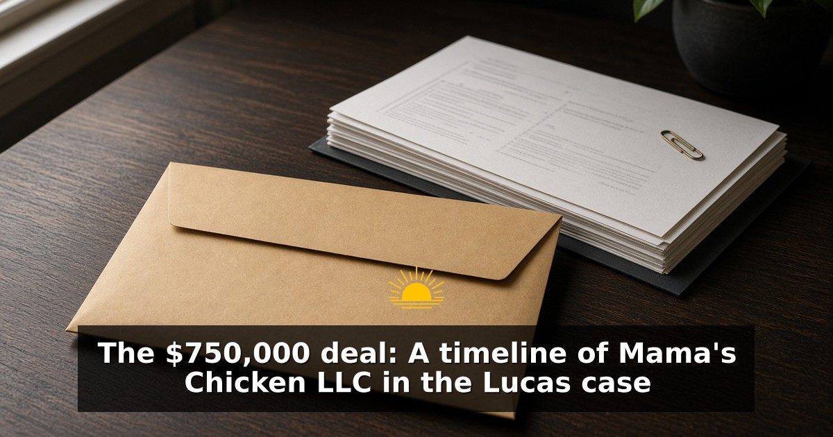 The $750,000 deal: A timeline of Mama's Chicken LLC in the Lucas case