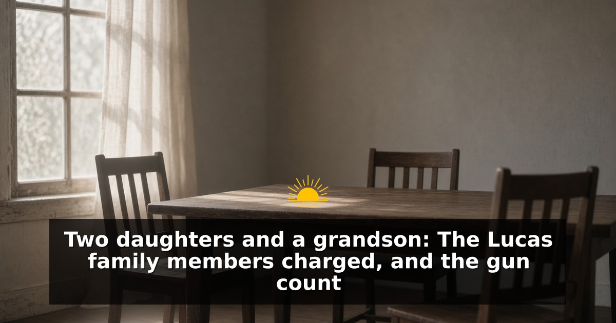 Two daughters and a grandson: The Lucas family members charged, and the gun count