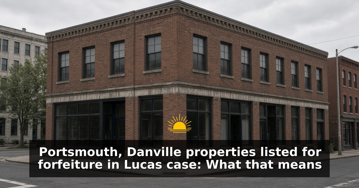 Portsmouth, Danville properties listed for forfeiture in Lucas case: What that means