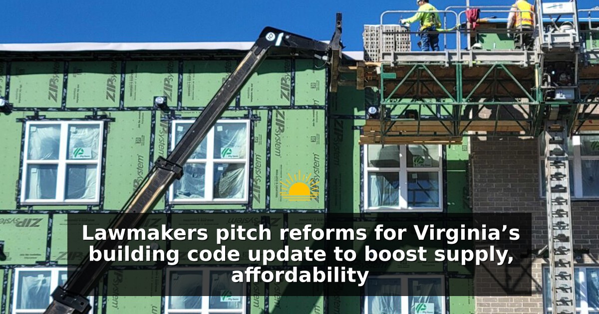 Lawmakers pitch reforms for Virginia’s building code update to boost supply, affordability