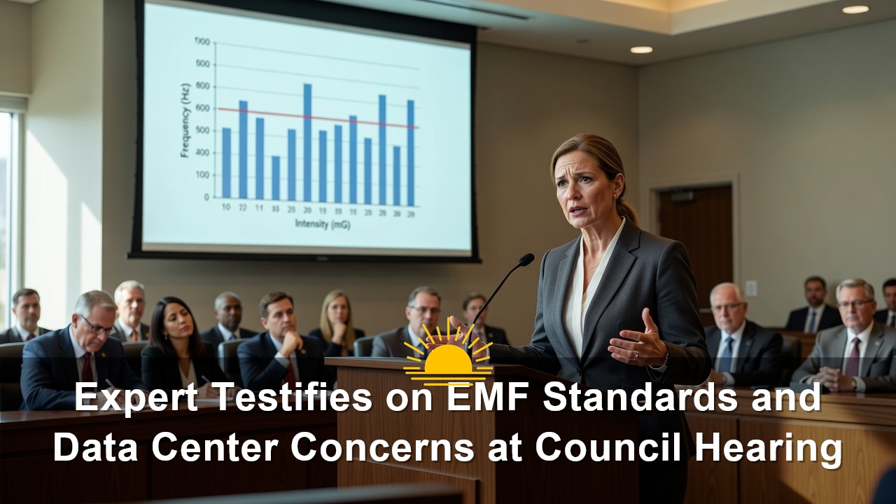 Expert Testifies on EMF Standards and Data Center Concerns at Council Hearing