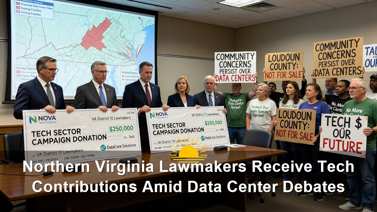 Northern Virginia Lawmakers Suhas Subramanyam, James Walkinshaw Receive Tech Contributions Amid Data Center Debates