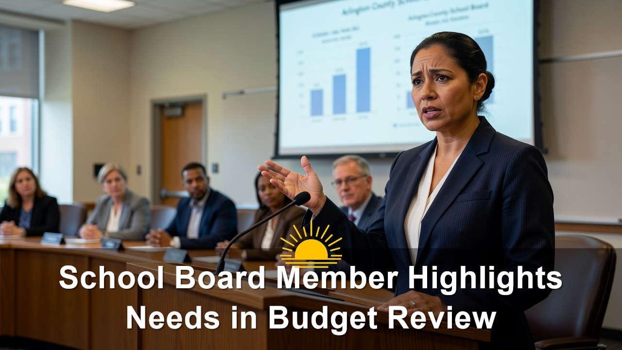Arlington School Board Member Zuraya Tapia-Hadley Highlights Needs in Budget Review