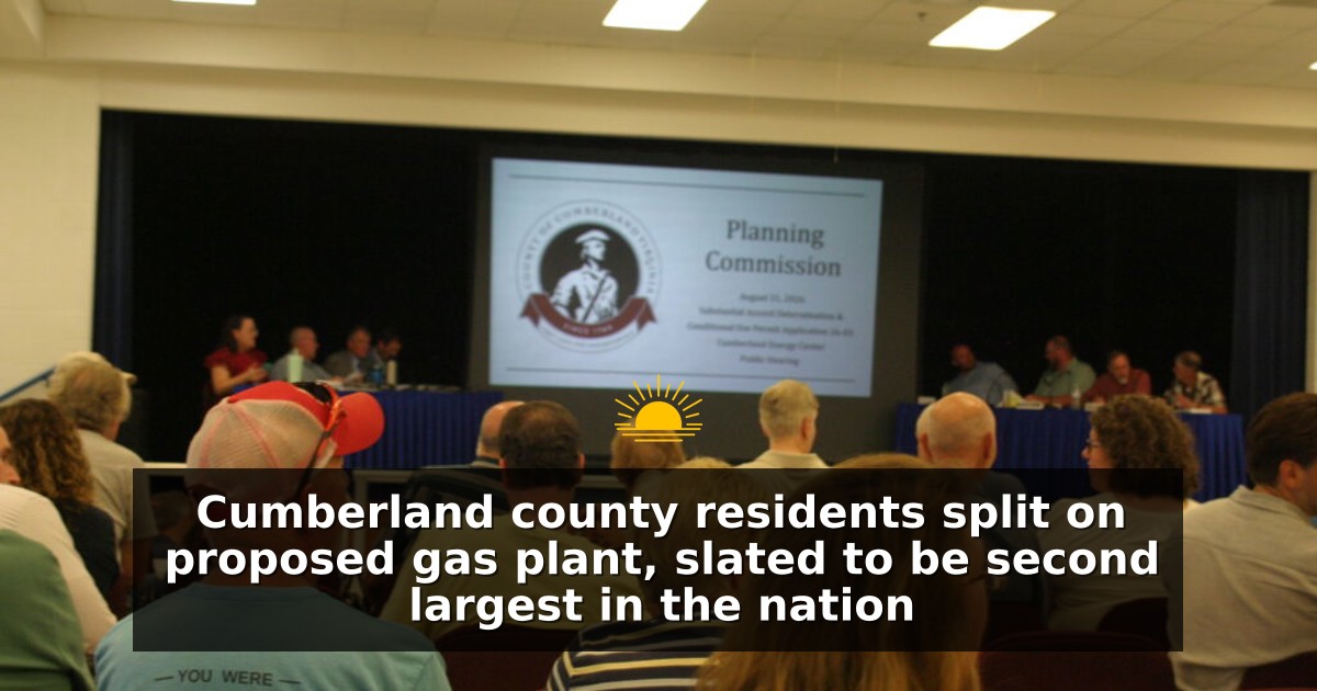 Cumberland County residents meet Aug. 31, 2026 to discuss the proposed Dominion Cumberland Energy Center. (Photo by Shannon Heckt/Virginia Mercury)