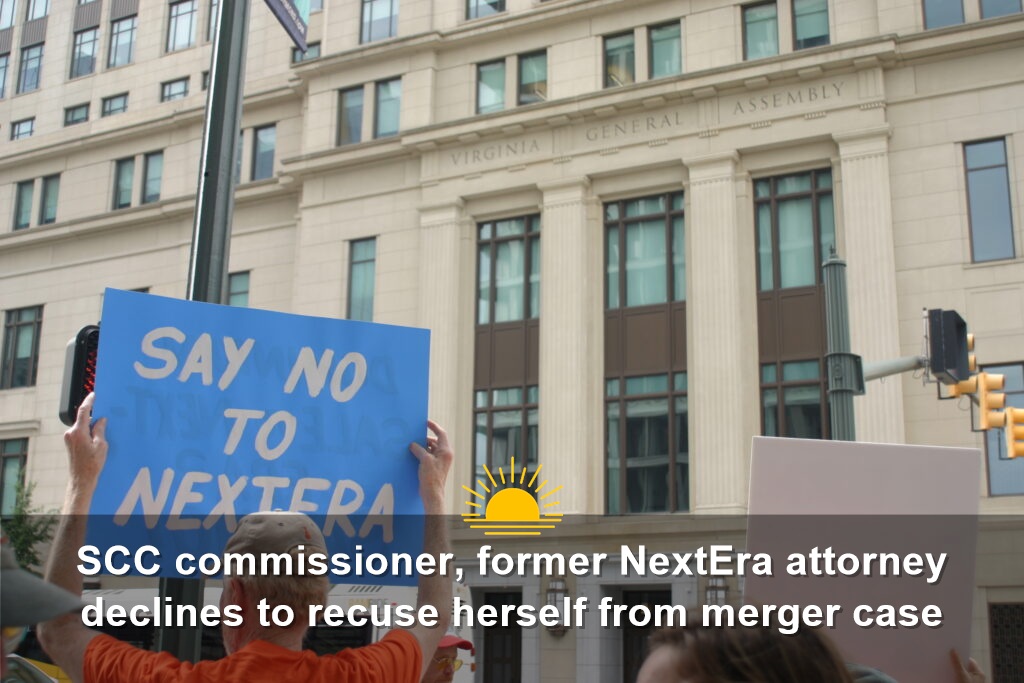 State Corporation Commission Chair Kelsey Bagot, Former NextEra Attorney, Declines to Recuse Herself From Merger Case