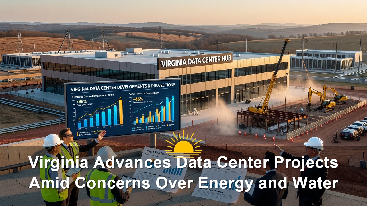 Virginia Advances Data Center Projects Amid Concerns Over Energy and Water