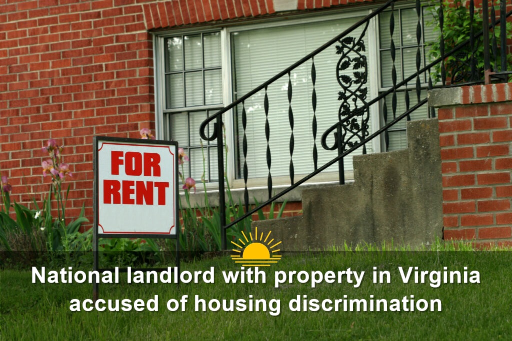 National landlord with property in Virginia accused of housing discrimination