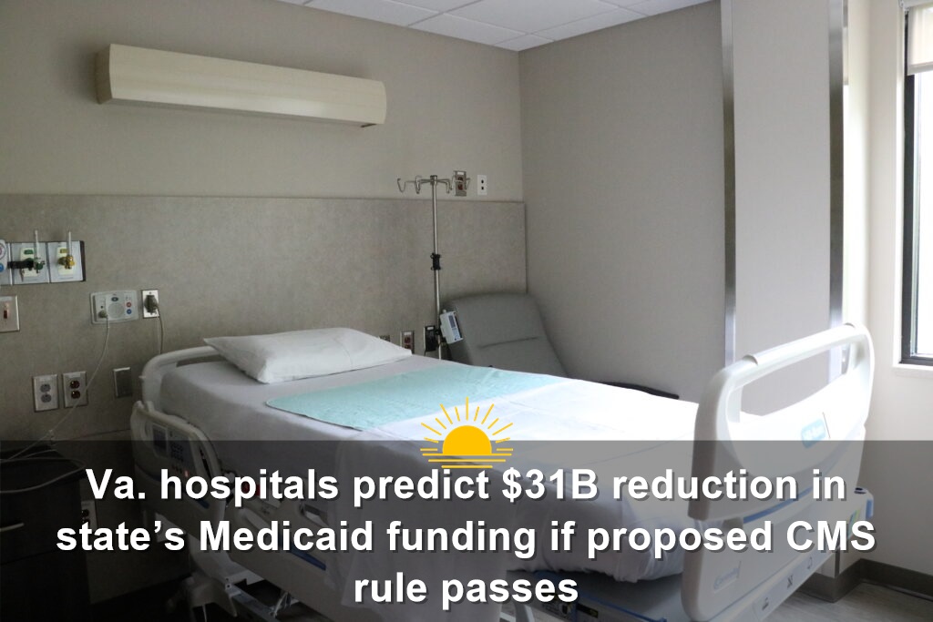 A bed in Lee County Community Hospital. (Photo by Charlotte Rene Woods/Virginia Mercury)