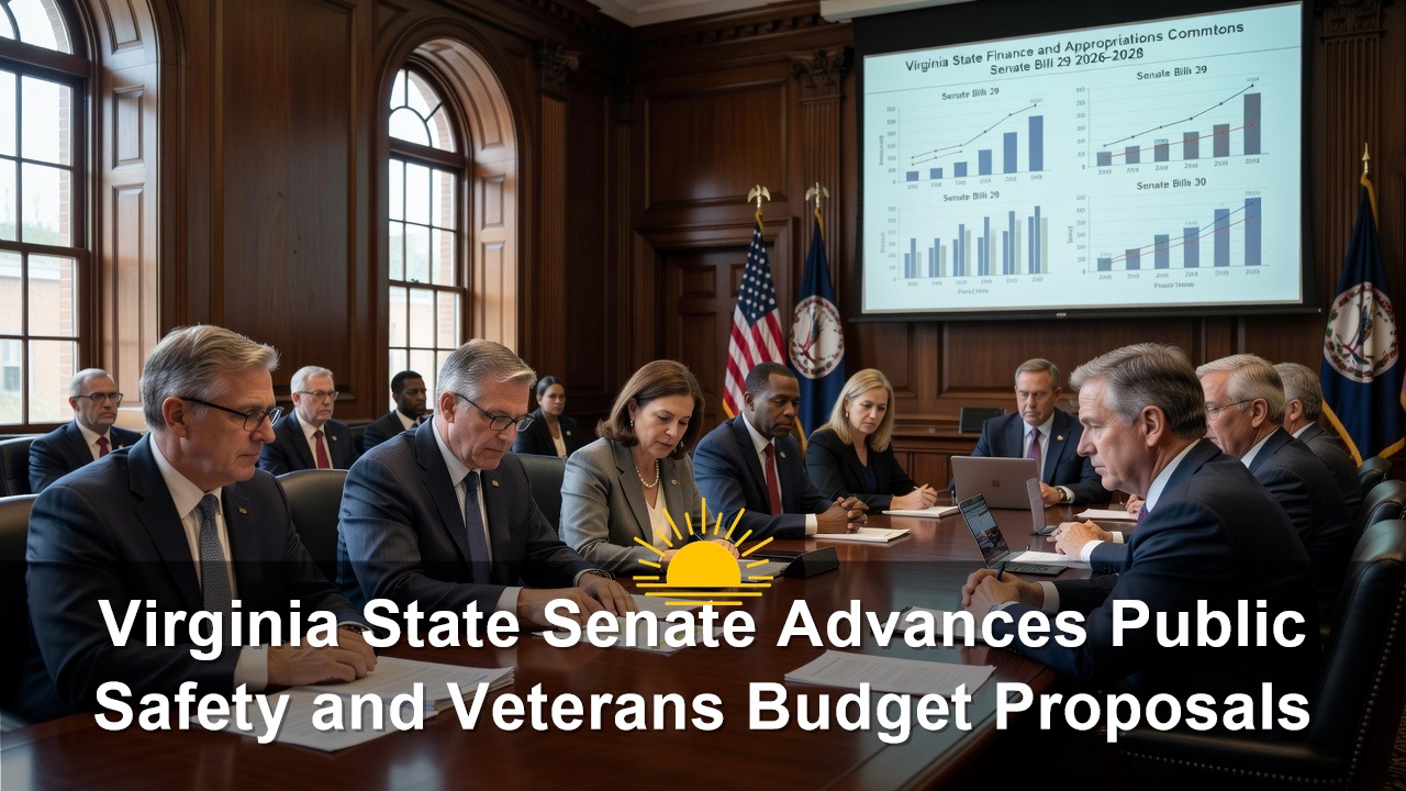 Virginia State Senate Advances Public Safety and Veterans Budget Proposals