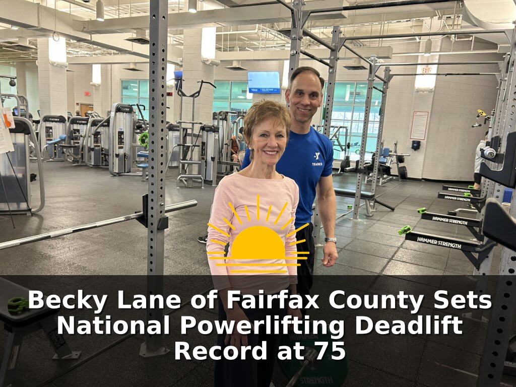 Becky Lane of Fairfax County Sets National Powerlifting Deadlift Record at 75