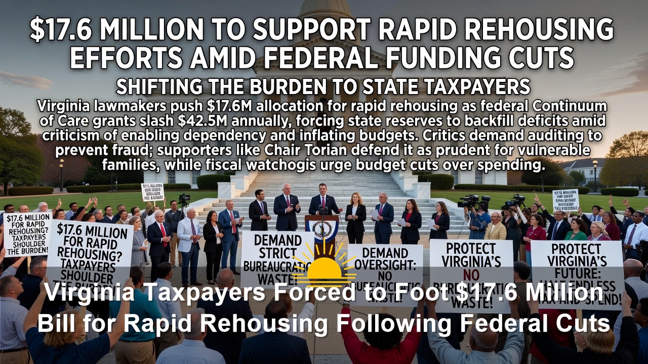 Virginia Taxpayers Forced to Foot $17.6 Million Bill for Rapid Rehousing Following Federal Cuts