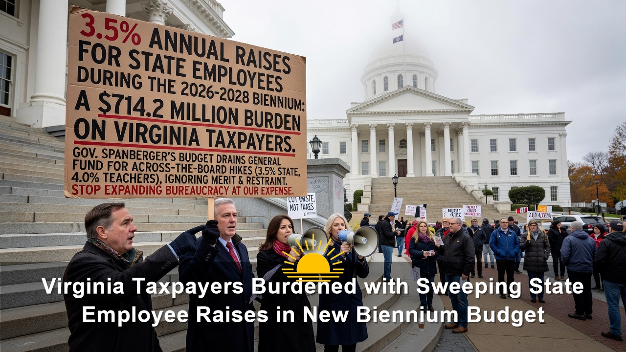 Virginia Taxpayers Burdened with Sweeping State Employee Raises in New Biennium Budget
