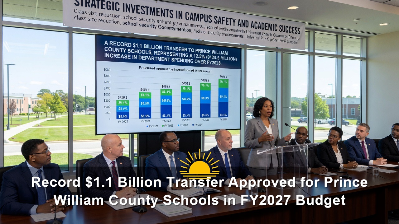 Record $1.1 Billion Transfer Approved for Prince William County Schools in FY2027 Budget