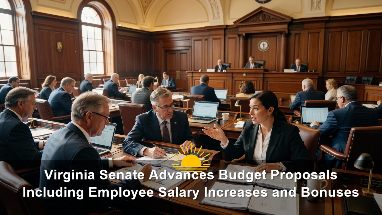 Virginia Senate Advances Budget Proposals Including Employee Salary Increases and Bonuses