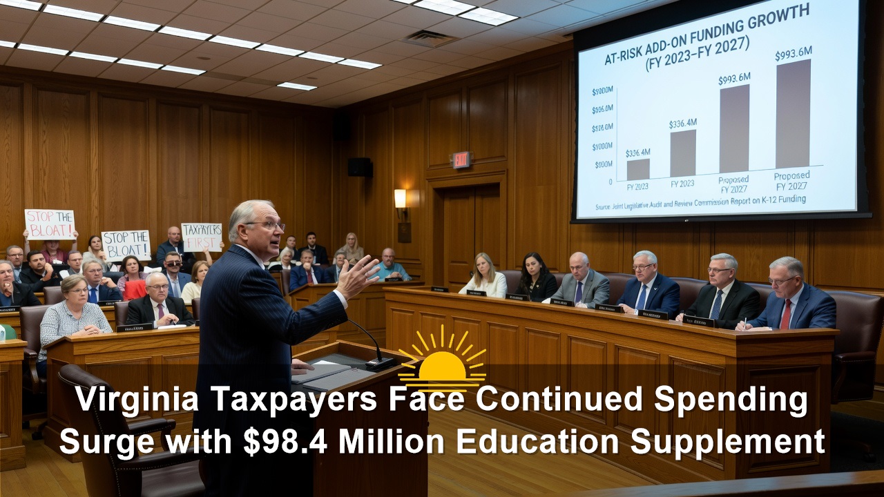 Virginia Taxpayers Face Continued Spending Surge with $98.4 Million Education Supplement