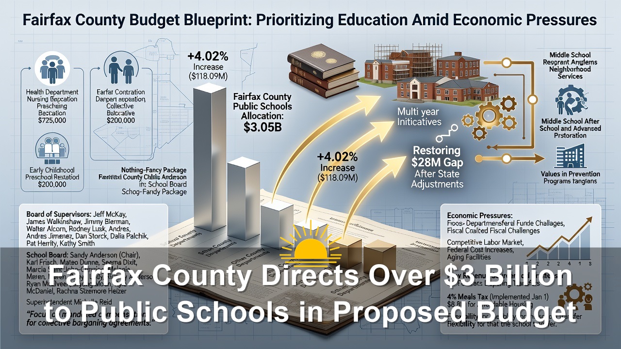 Fairfax County Directs Over $3 Billion to Public Schools in Proposed Budget