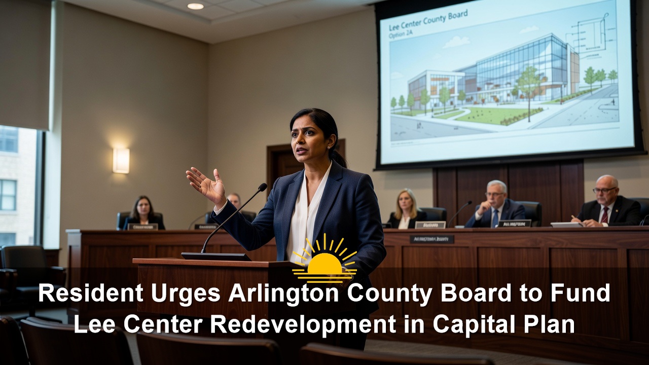 Resident Urges Arlington County Board to Fund Lee Center Redevelopment in Capital Plan