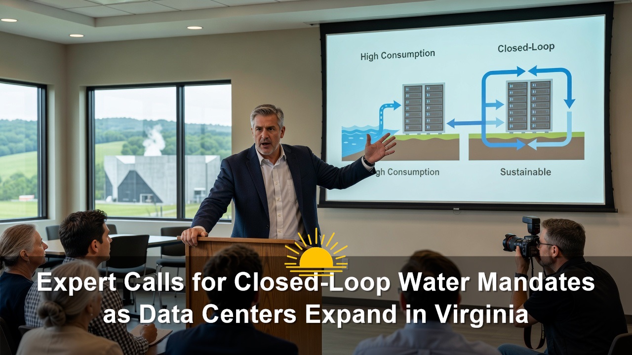 Supervisor Mike Turner for Closed-Loop Water Mandates as Data Centers Expand in Virginia